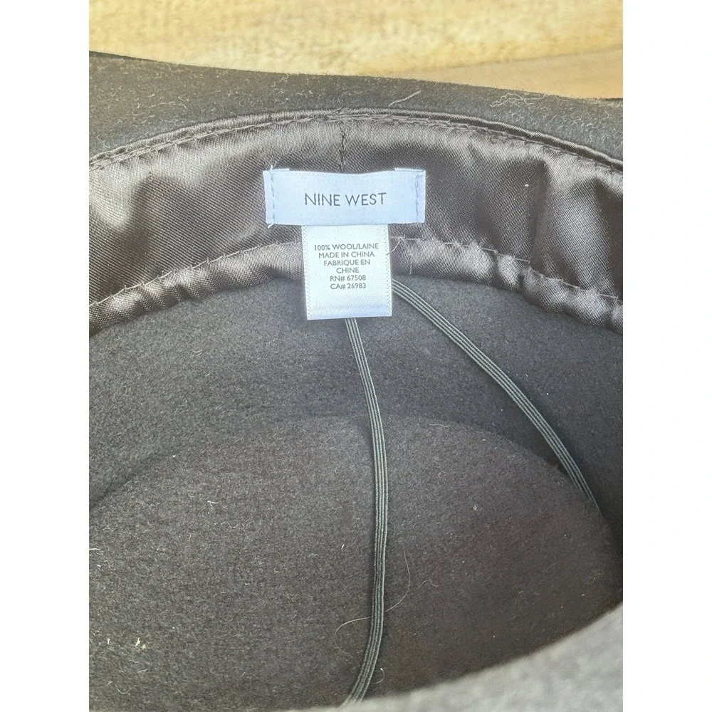 Nine West Black Wool Hat Ladies‎ New